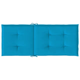 vidaXL Cuscini per Sedie 6 pz Blu 120x50x3 cm in Tessuto