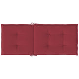 vidaXL Cuscini per Sedie 2 pz Rosso Vino 120x50x3 cm in Tessuto