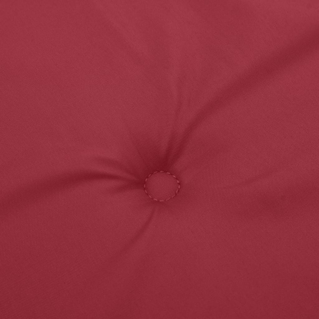 vidaXL Cuscini per Sedie 6 pz Rosso Vino 120x50x3 cm in Tessuto