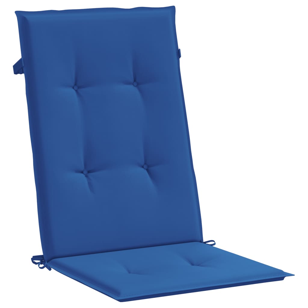 vidaXL Cuscini per Sedie 2 pz Blu Reale 120x50x3 cm in Tessuto