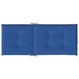 vidaXL Cuscini per Sedie 2 pz Blu Reale 120x50x3 cm in Tessuto