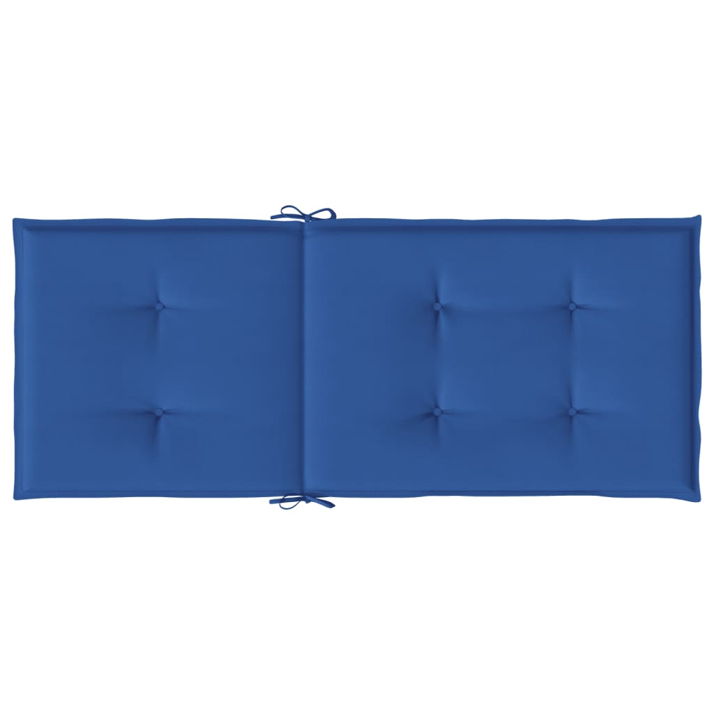 vidaXL Cuscini per Sedie 6 pz Blu Reale 120x50x3 cm in Tessuto