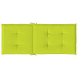 vidaXL Cuscini per Sedie 6 pz Verde Brillante 120x50x3 cm in Tessuto