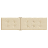 vidaXL Cuscino per Sdraio Beige (75+105)x50x3 cm