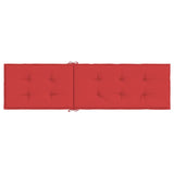 vidaXL Cuscino per Sdraio Rosso (75+105)x50x3 cm