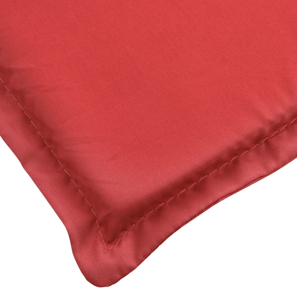 vidaXL Cuscino per Sdraio Rosso (75+105)x50x3 cm