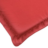 vidaXL Cuscino per Sdraio Rosso (75+105)x50x3 cm