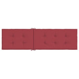 vidaXL Cuscino per Sdraio Rosso Vino (75+105)x50x3 cm