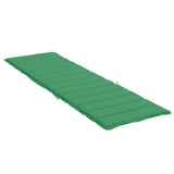 vidaXL Cuscino per Lettino Verde 200x50x3 cm in Tessuto Oxford