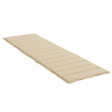 vidaXL Cuscino per Lettino Beige 200x60x3 cm in Tessuto Oxford