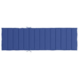 vidaXL Cuscino per Lettino Blu Reale 200x60x3 cm in Tessuto Oxford