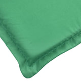 vidaXL Cuscino per Lettino Verde 200x70x3 cm in Tessuto Oxford