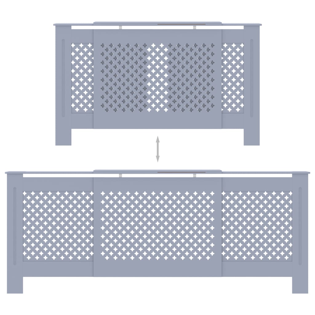 Copertura per Radiatore Grigia in MDF 205 cm