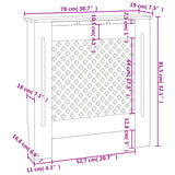 Copertura per Radiatore Bianca in MDF 78 cm