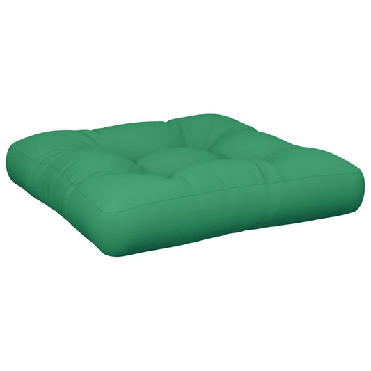 vidaXL Cuscino per Pallet Verde 50x50x12 cm in Tessuto