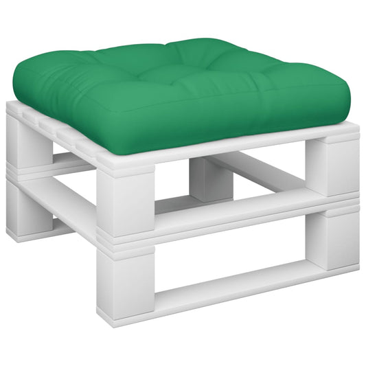 vidaXL Cuscino per Pallet Verde 50x50x12 cm in Tessuto