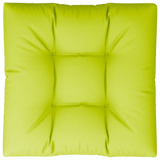 vidaXL Cuscino per Pallet Verde Brillante 70x70x12 cm in Tessuto