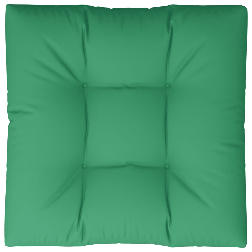 vidaXL Cuscino per Pallet Verde 80x80x12 cm in Tessuto