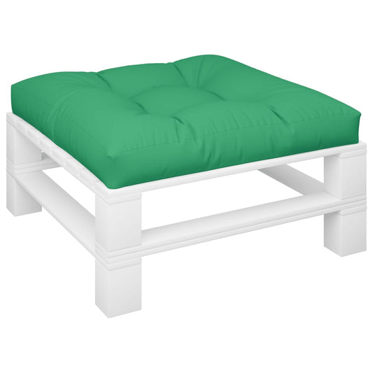 vidaXL Cuscino per Pallet Verde 80x80x12 cm in Tessuto