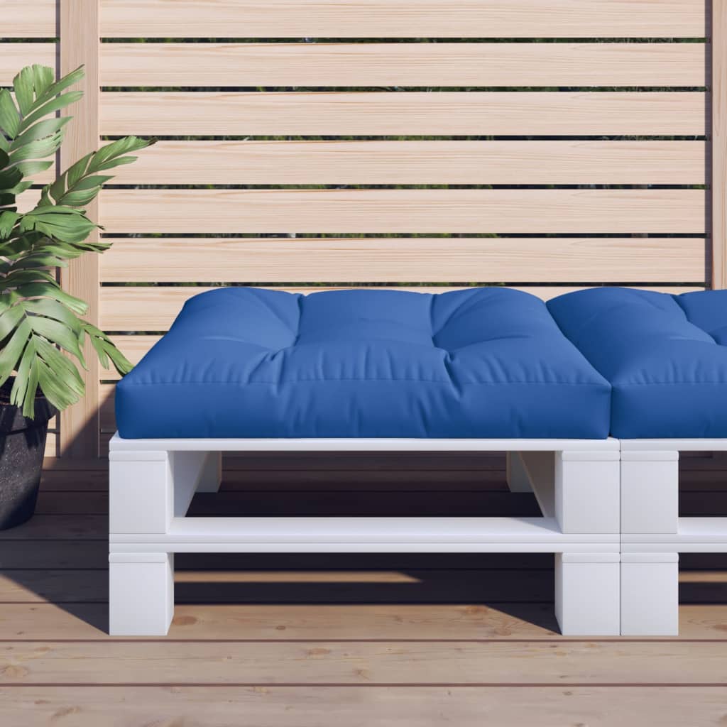 vidaXL Cuscino per Pallet Blu Reale 80x80x12 cm in Tessuto