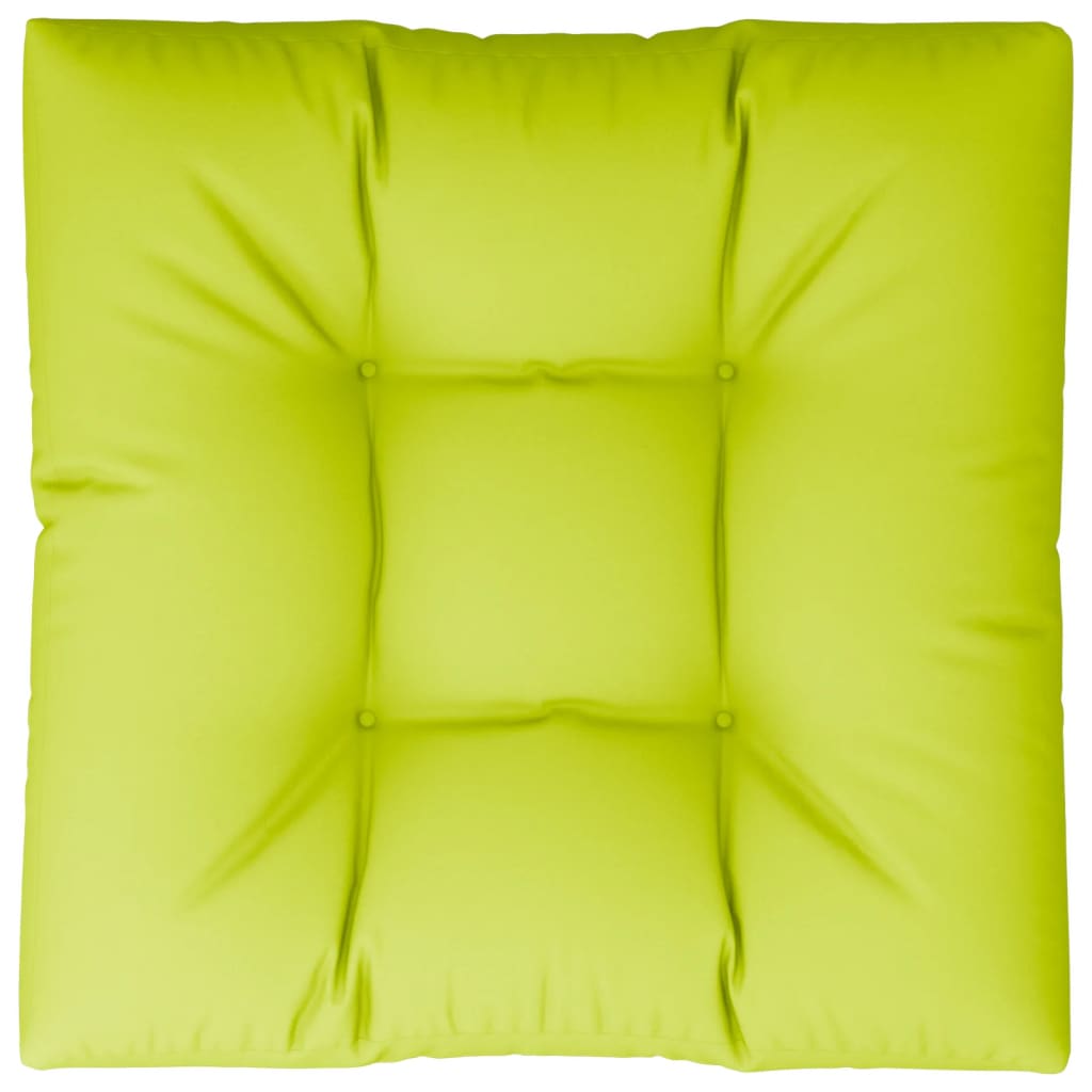 vidaXL Cuscino per Divano Pallet Verde Brillante 80x80x12 cm