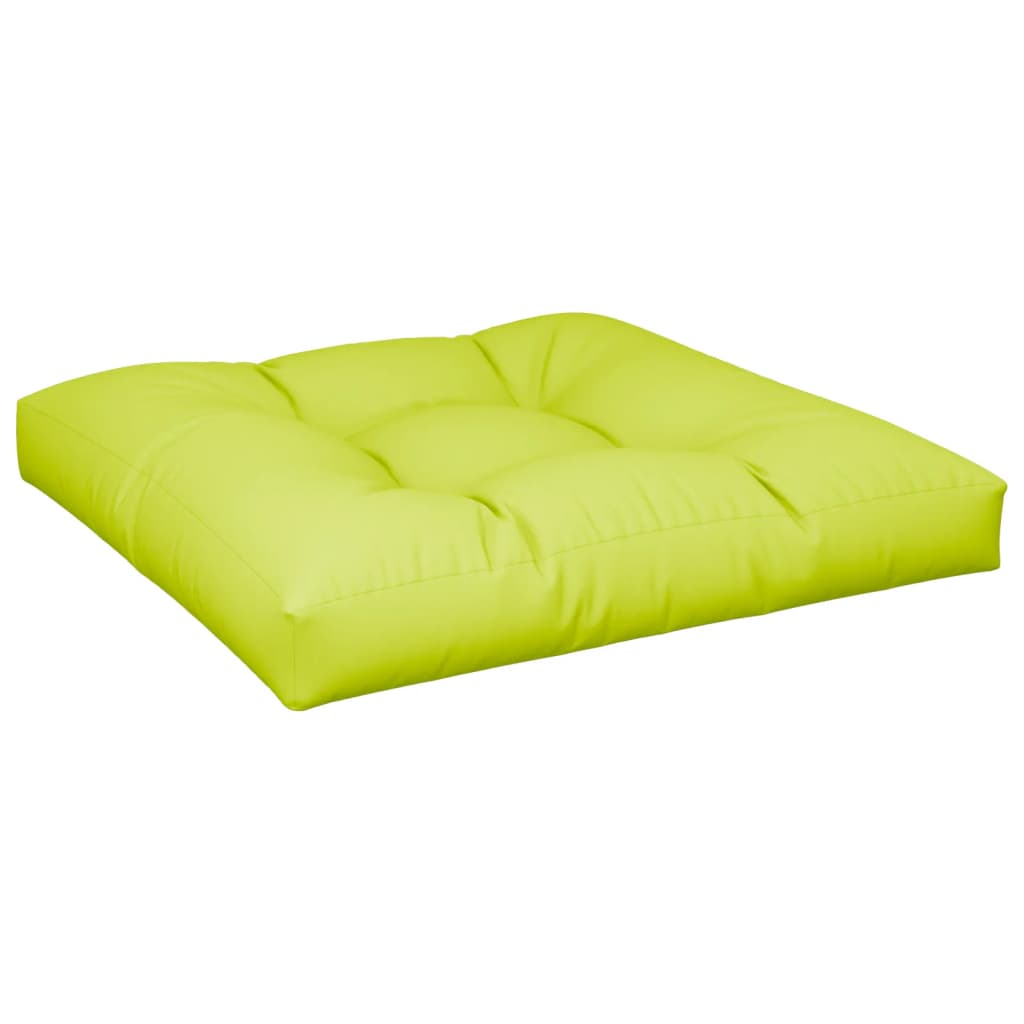 vidaXL Cuscino per Divano Pallet Verde Brillante 80x80x12 cm