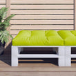 vidaXL Cuscino per Divano Pallet Verde Brillante 80x80x12 cm