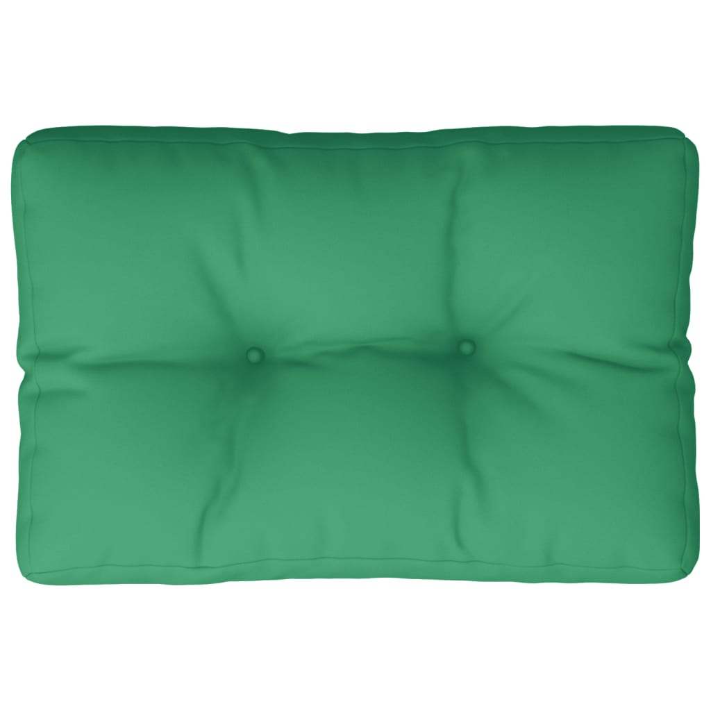 vidaXL Cuscino per Pallet Verde 50x40x12 cm in Tessuto