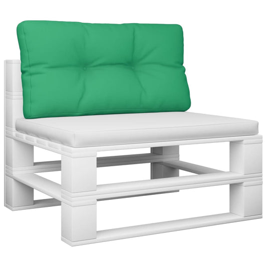 vidaXL Cuscino per Pallet Verde 70x40x12 cm in Tessuto