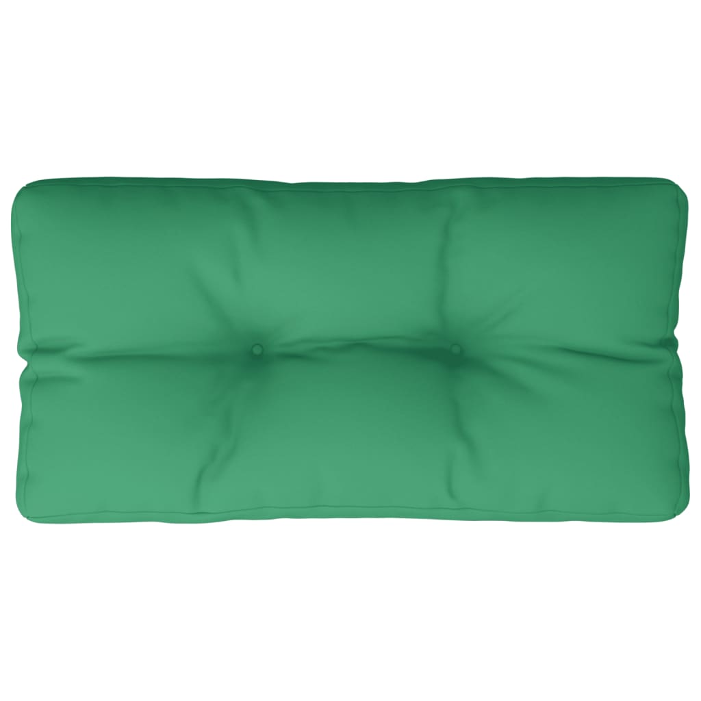 vidaXL Cuscino per Pallet Verde 70x40x12 cm in Tessuto