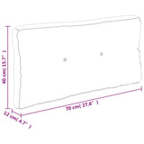 vidaXL Cuscino per Pallet Verde 70x40x12 cm in Tessuto