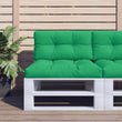 vidaXL Cuscino per Pallet Verde 80x40x12 cm in Tessuto