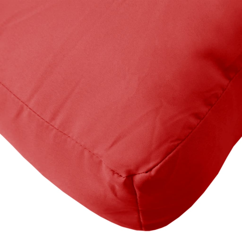 vidaXL Cuscino per Divano Pallet Rosso 80x40x10 cm