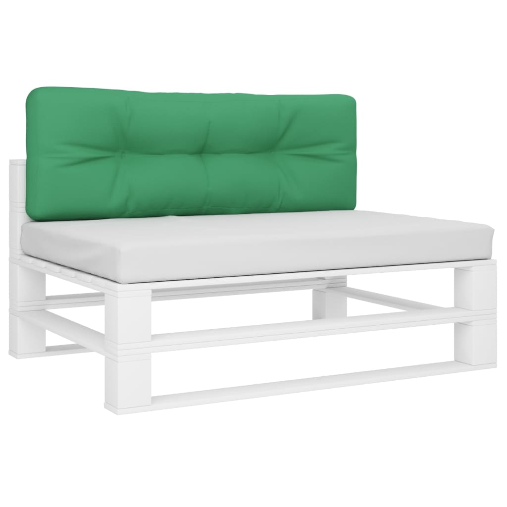 vidaXL Cuscino per Pallet Verde 120x40x12 cm in Tessuto