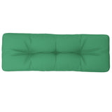 vidaXL Cuscino per Pallet Verde 120x40x12 cm in Tessuto