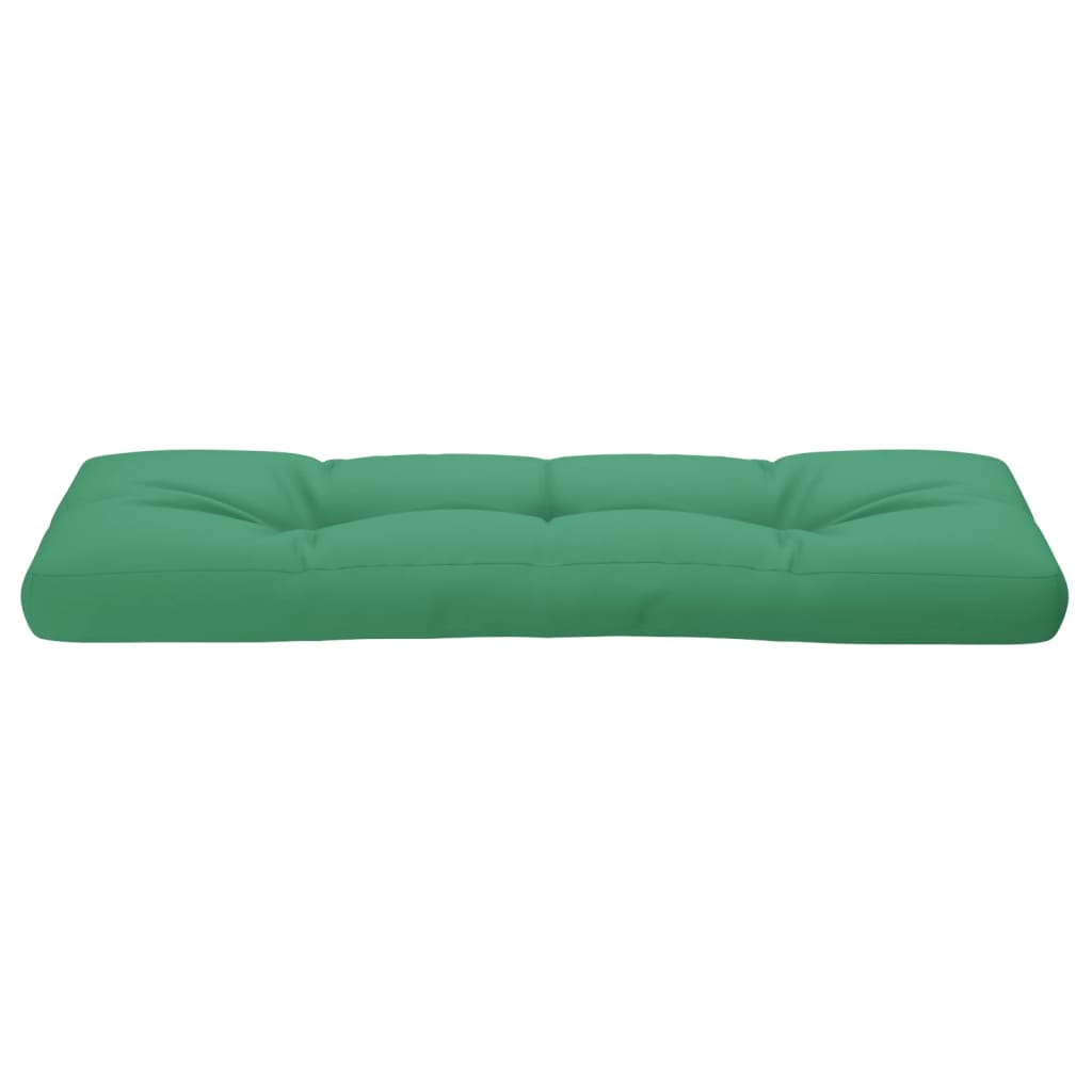 vidaXL Cuscino per Pallet Verde 120x40x12 cm in Tessuto