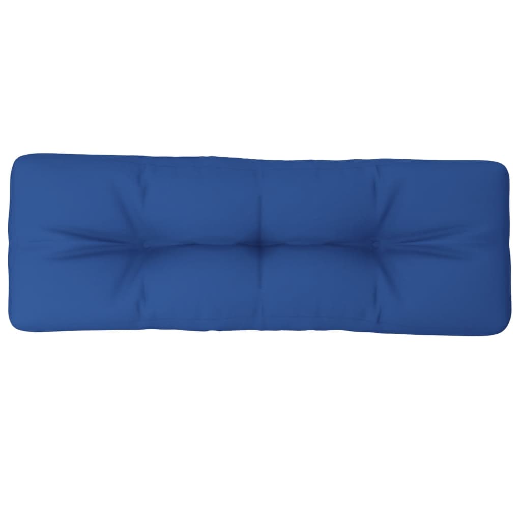 vidaXL Cuscino per Pallet Blu Reale 120x40x12 cm in Tessuto