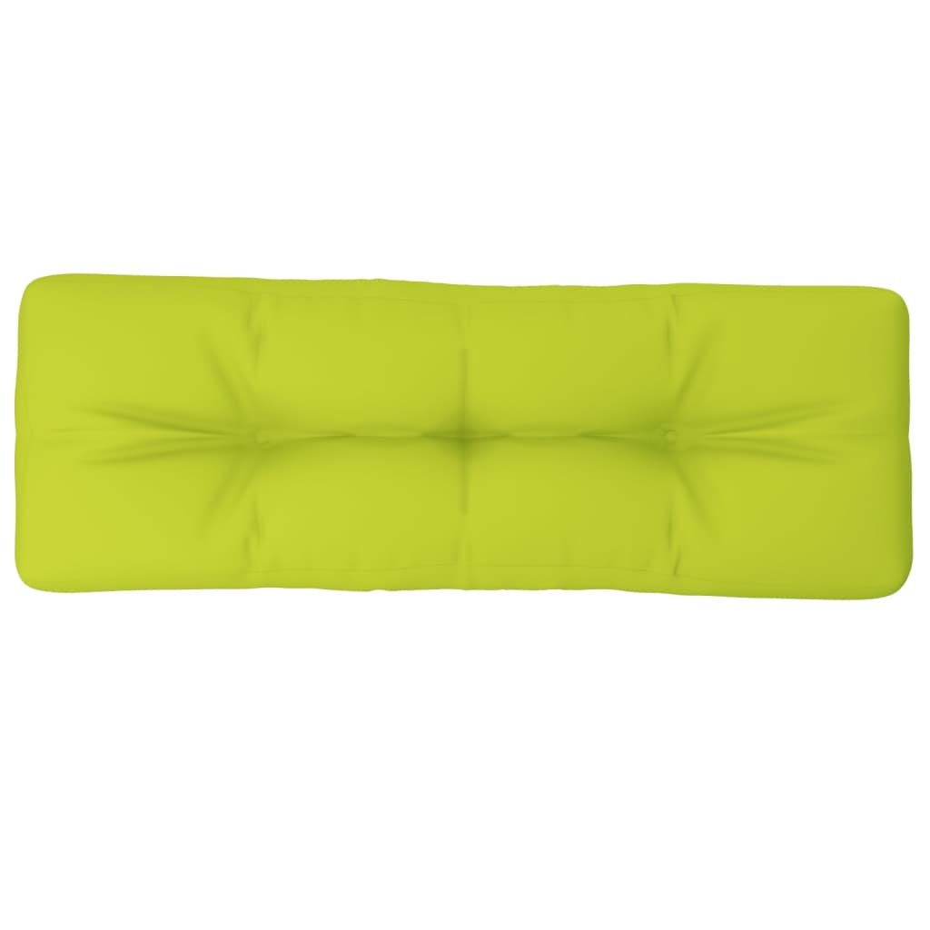 vidaXL Cuscino per Pallet Verde Brillante 120x40x12 cm in Tessuto