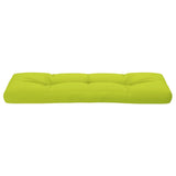 vidaXL Cuscino per Pallet Verde Brillante 120x40x12 cm in Tessuto