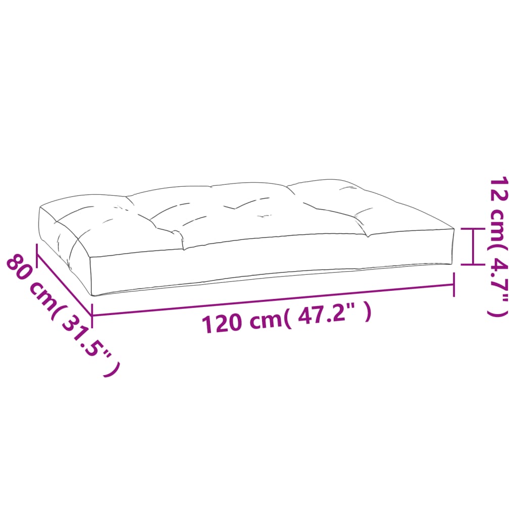 vidaXL Cuscini per Pallet 5 pz Blu Reale in Tessuto