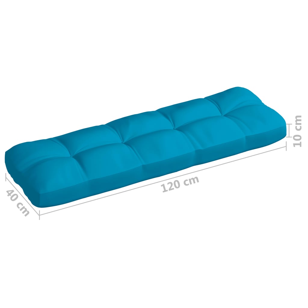 vidaXL Cuscini per Divano Pallet 7 pz Blu