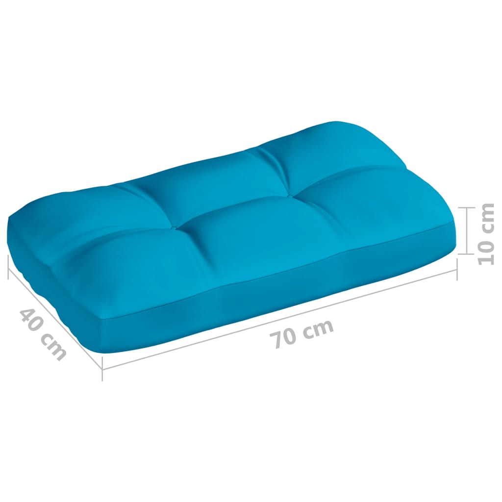 vidaXL Cuscini per Divano Pallet 7 pz Blu