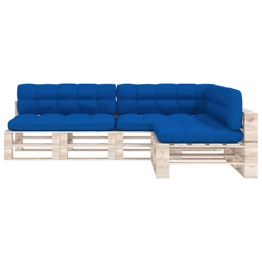 vidaXL Cuscini per Divano Pallet 7 pz Blu Reale