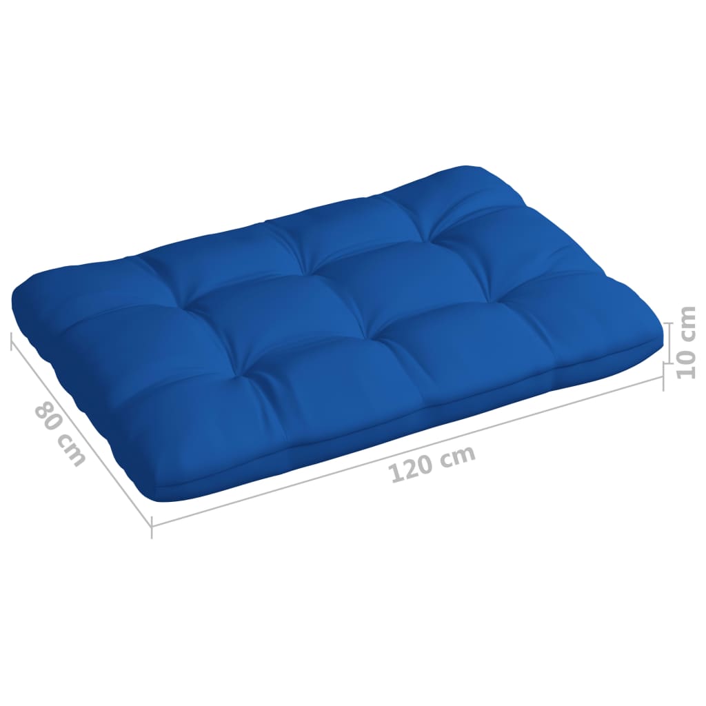 vidaXL Cuscini per Divano Pallet 7 pz Blu Reale