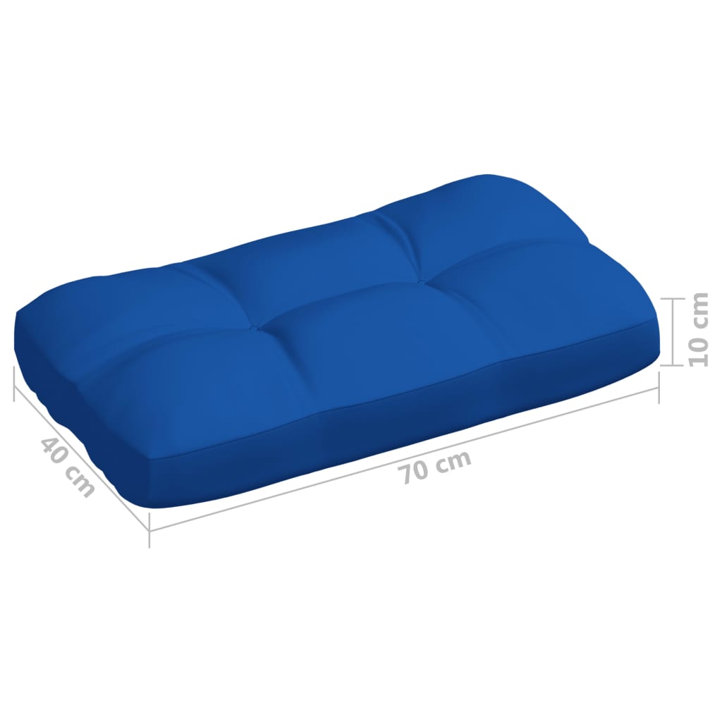 vidaXL Cuscini per Divano Pallet 7 pz Blu Reale