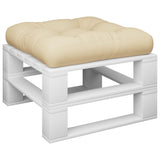 vidaXL Cuscino per Pallet Beige 58x58x10 cm in Tessuto