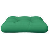 vidaXL Cuscino per Pallet Verde 58x58x10 cm in Tessuto