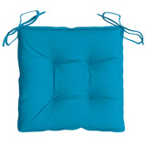 vidaXL Cuscini per Sedia 2 pz Azzurro 40x40x7 cm in Tessuto Oxford