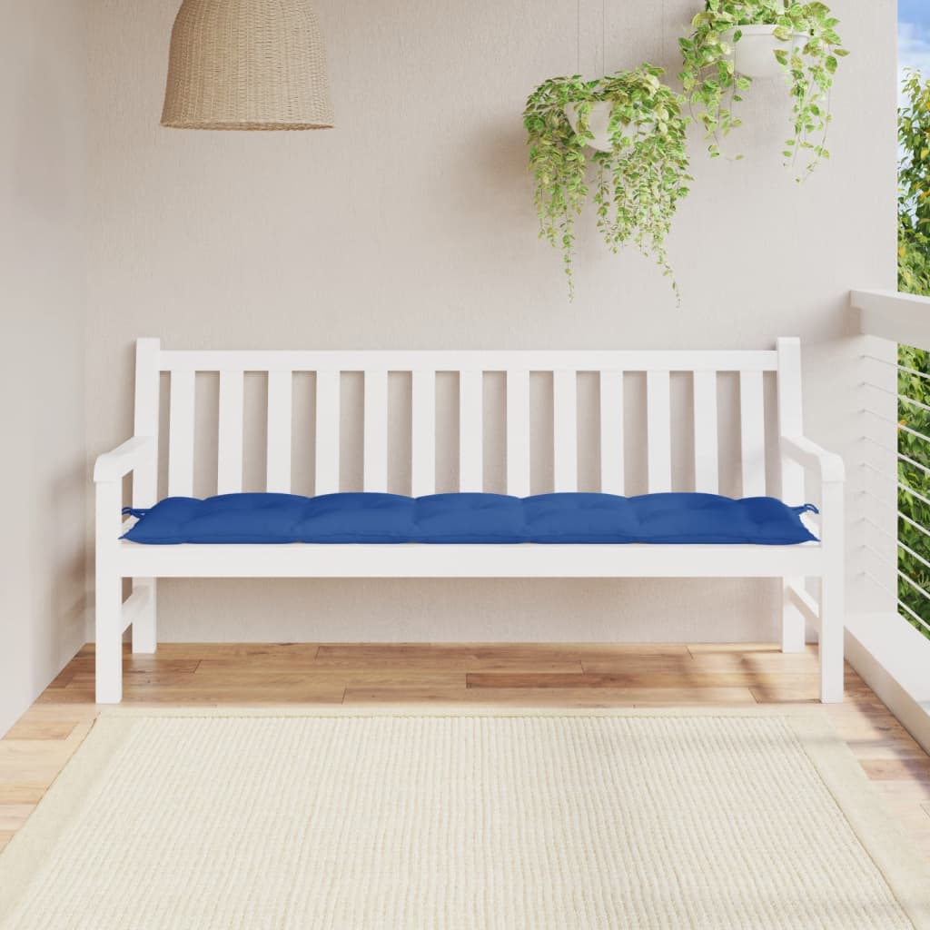 vidaXL Cuscino per Panca Blu 180x50x7 cm in Tessuto Oxford