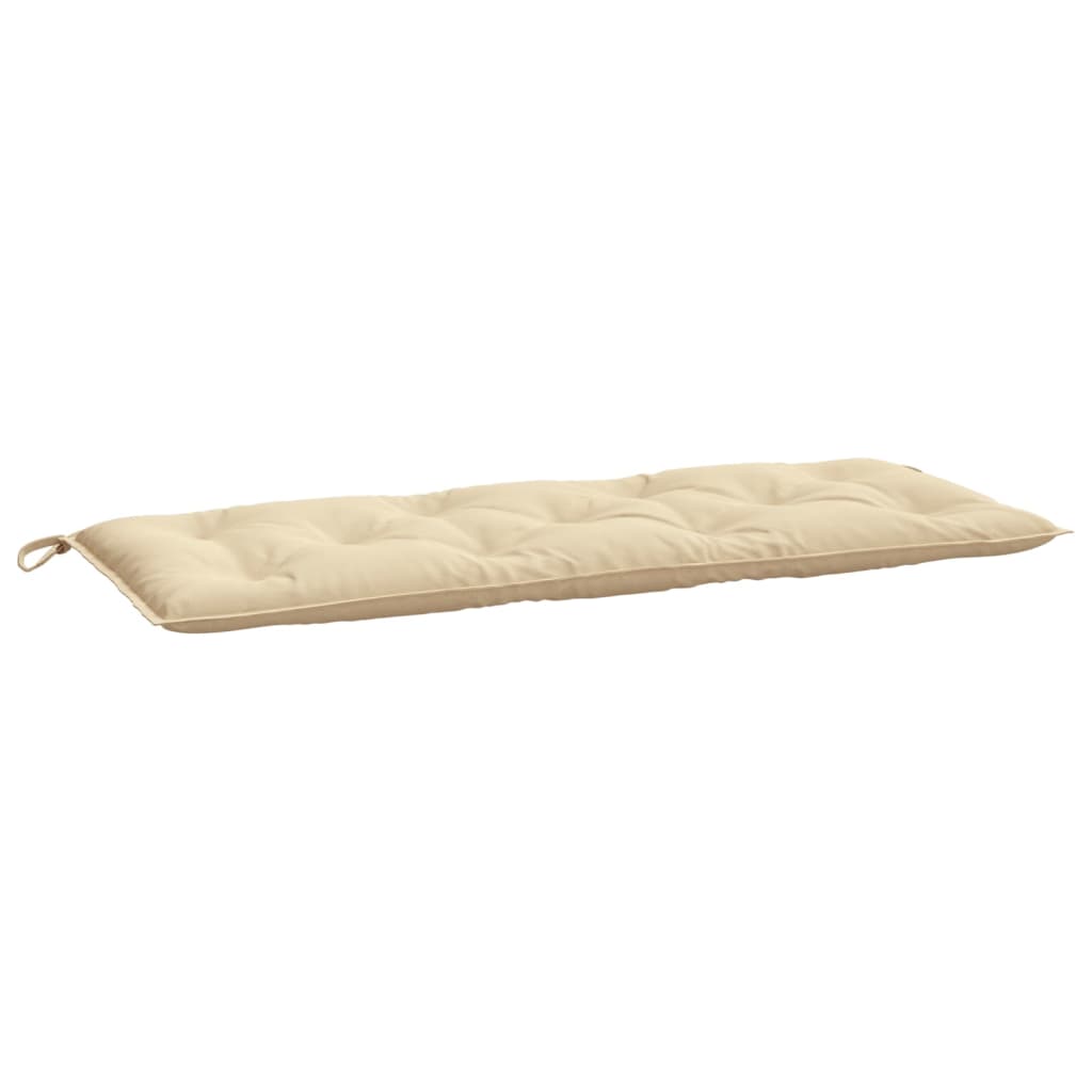 vidaXL Cuscini Panca da Giardino 2pz Beige 120x50x7 cm Tessuto Oxford